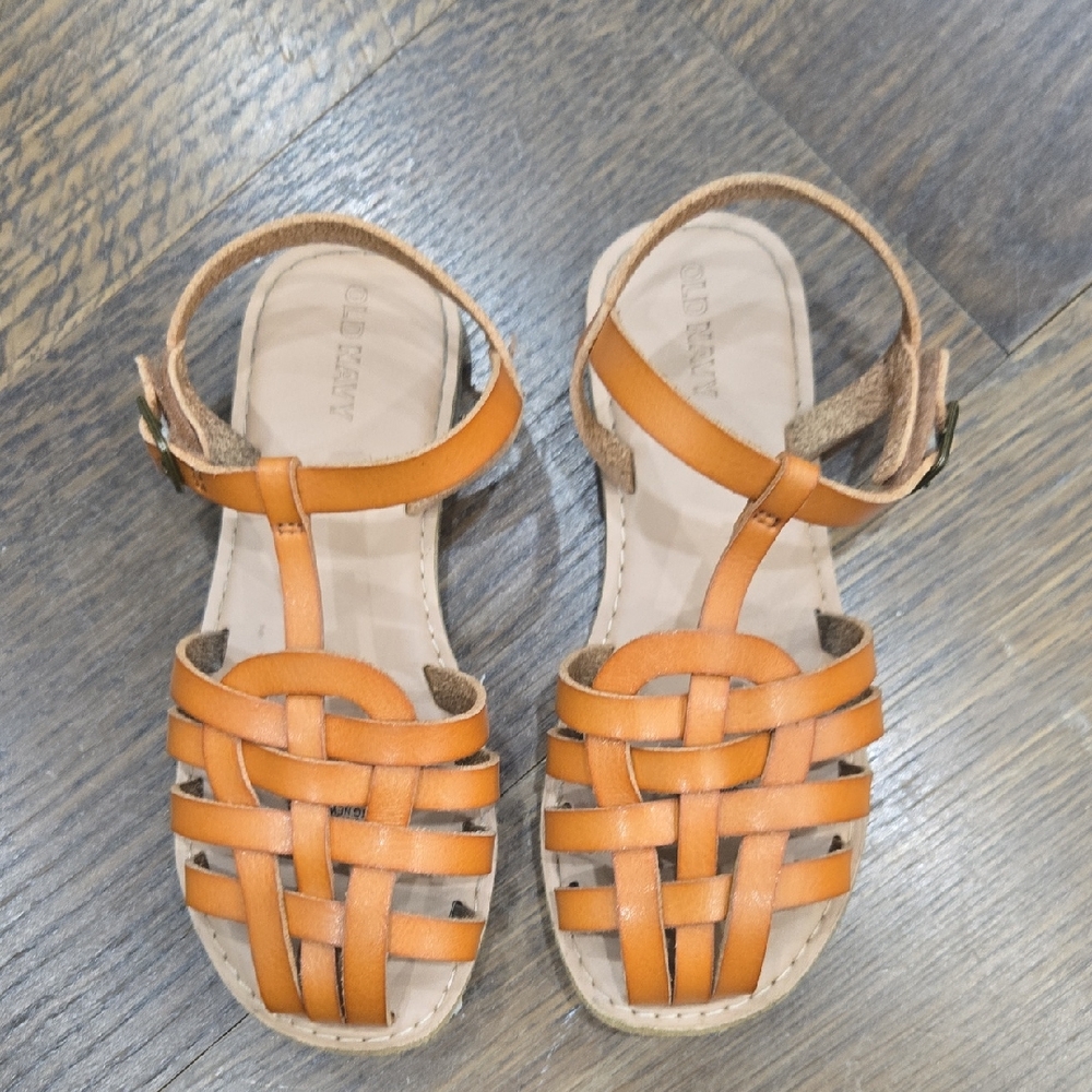 Old Navy Tan Woven Kids Sandals